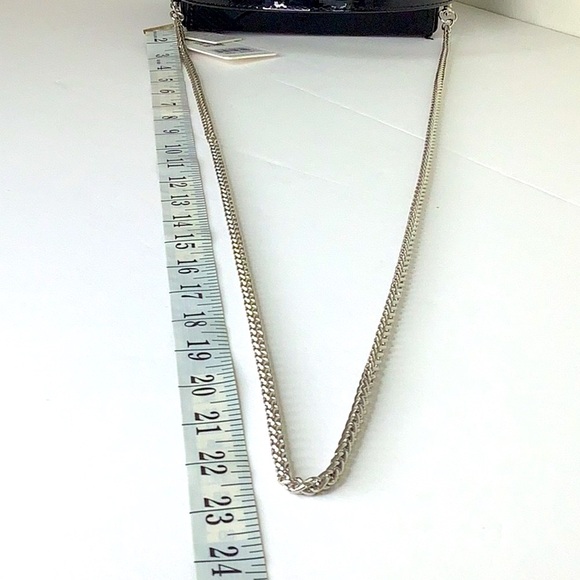 Urban Expressions Black and Silver Rose Floral Bag Wedding Guest - Picture 7 of 9